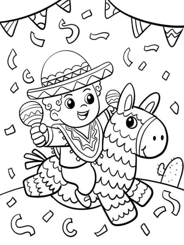 Cinco de mayo coloring pages printable for free download