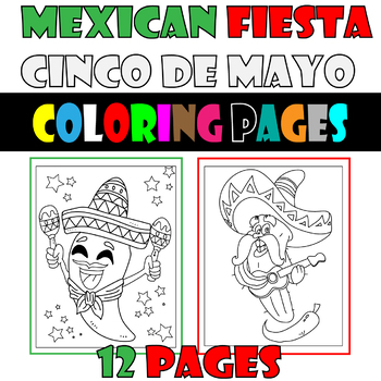 Mindfulness cinco de mayo coloring pages mexican fiesta cinco de mayo coloring