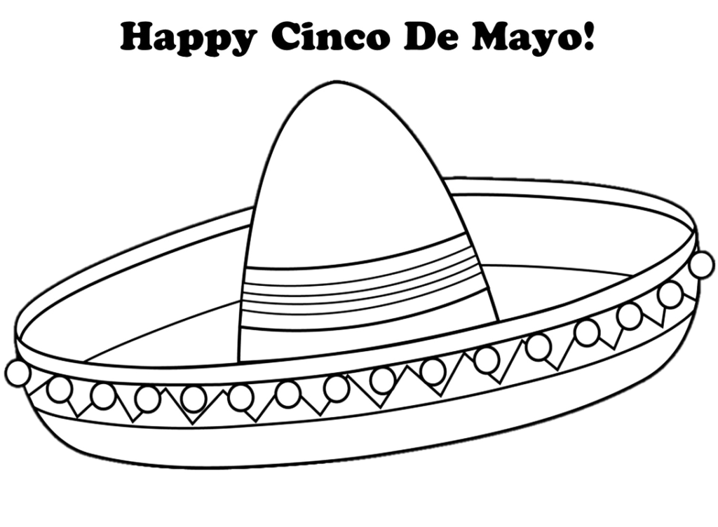 Cinco de mayo coloring pages