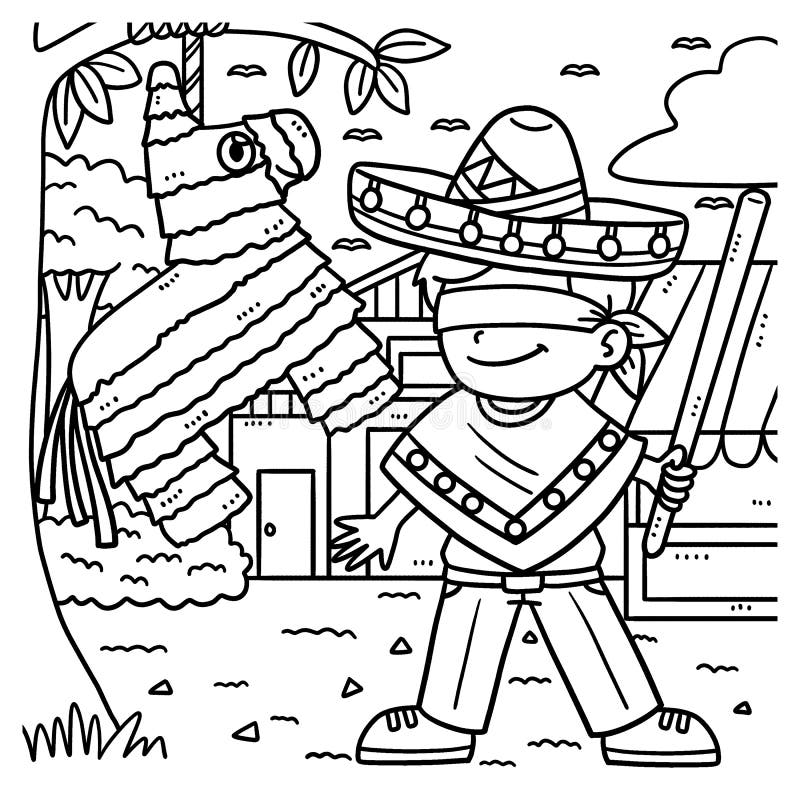 Fiesta coloring page stock illustrations â fiesta coloring page stock illustrations vectors clipart