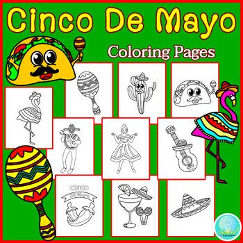 Cinco de mayo coloring pages may bulletin board ideas fiesta coloring activities