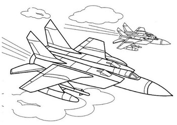 Jet fighter coloring by mrfitz tpt