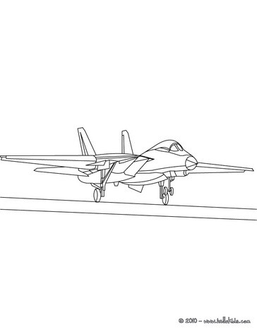 Military plane coloring pages