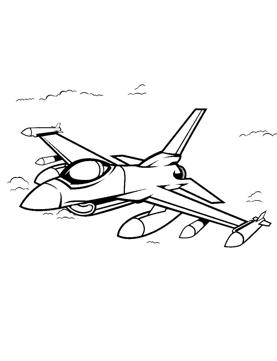 Airplane coloring pages free printable sheets