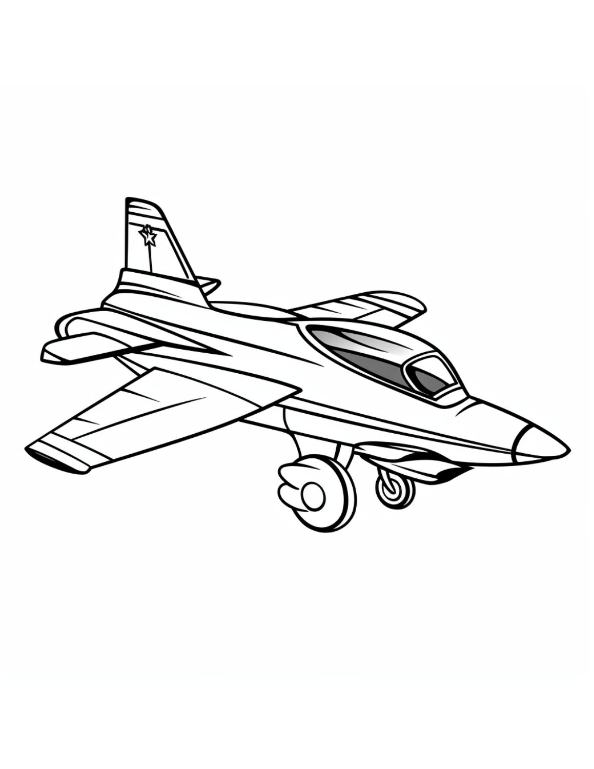 Airplane coloring pages