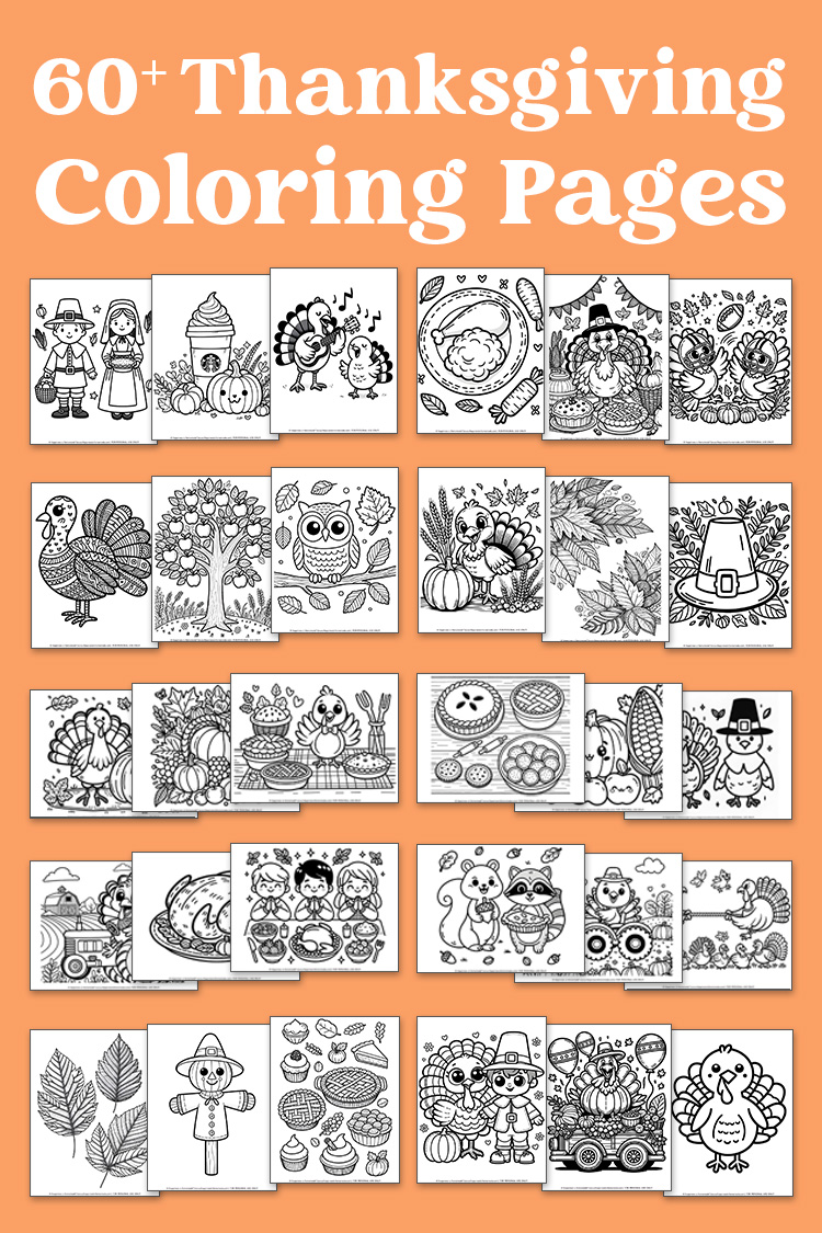Free thanksgiving coloring pages for adults kids