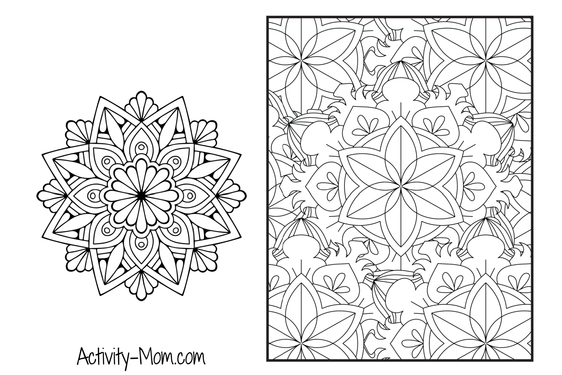 Mandala coloring pages free printable