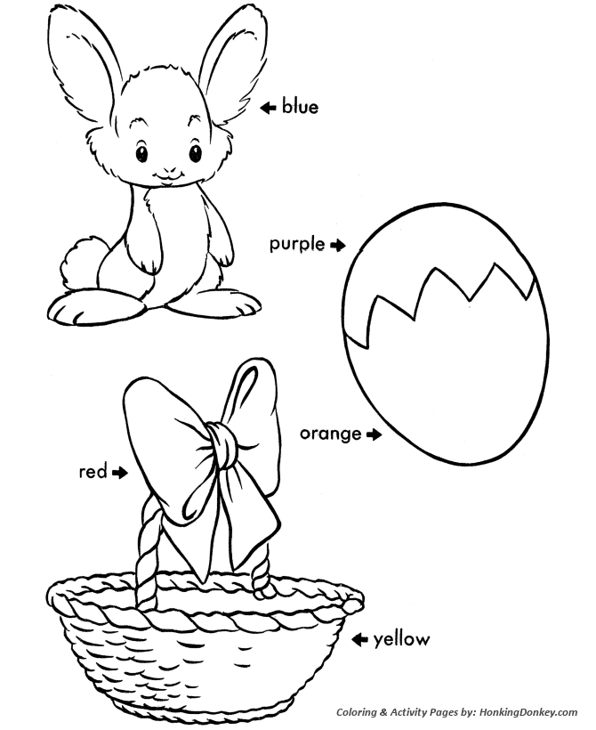 Easter egg coloring pages