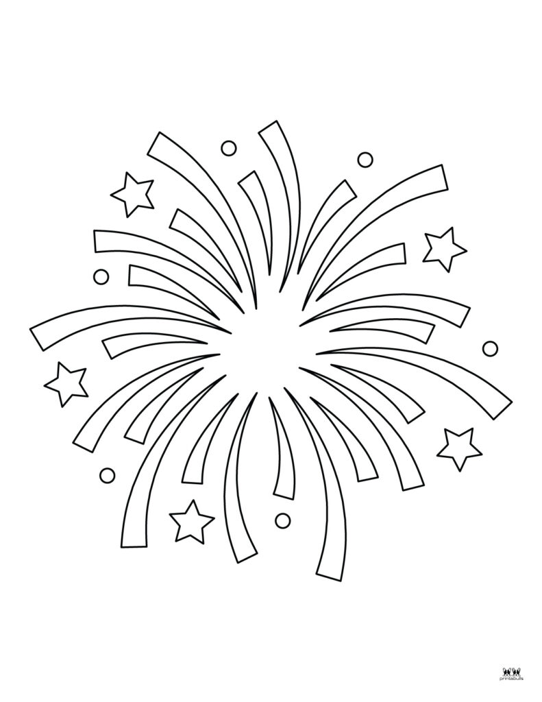 Firework coloring pages