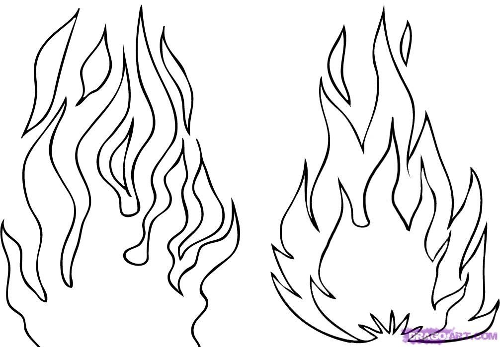 Printable fire coloring pages