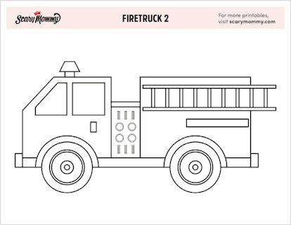 Fire truck coloring pages to rescue your kiddo from boredom