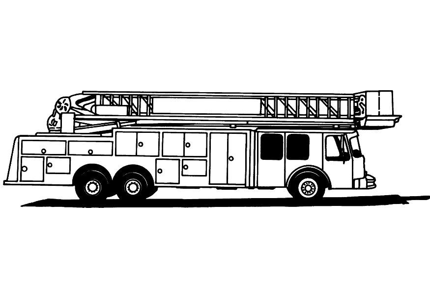 Free printable fire truck coloring pages for kids