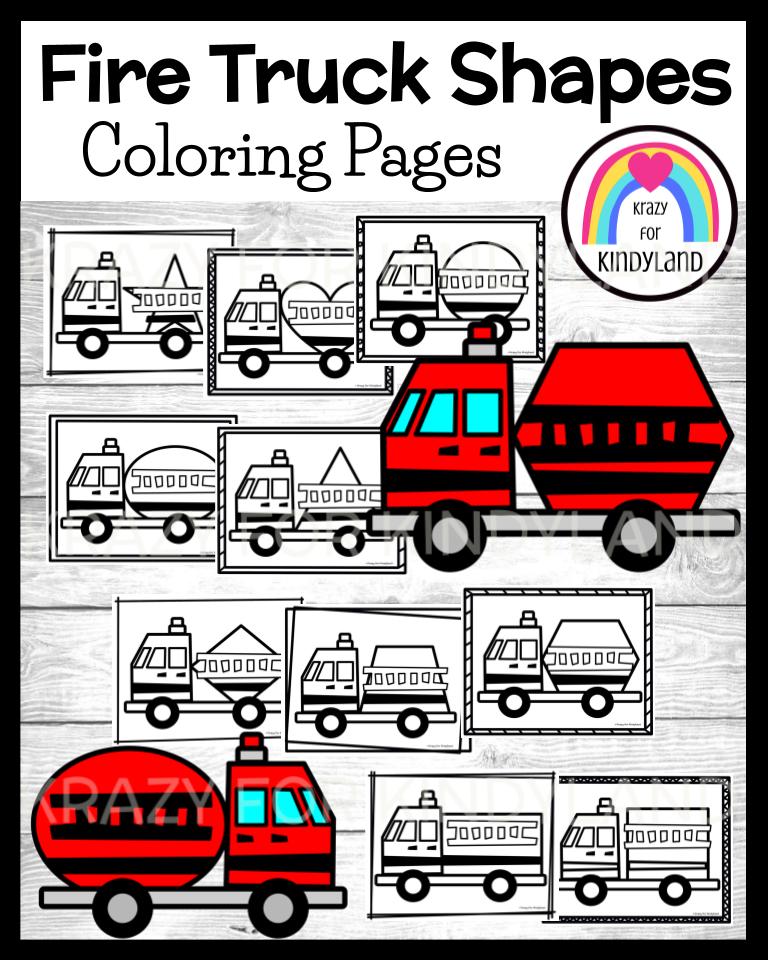 Fire truck coloring pages