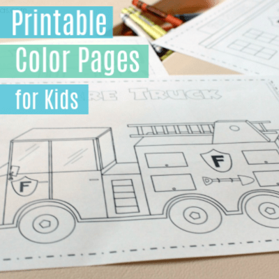 Fireman color pages brilliant little ideas