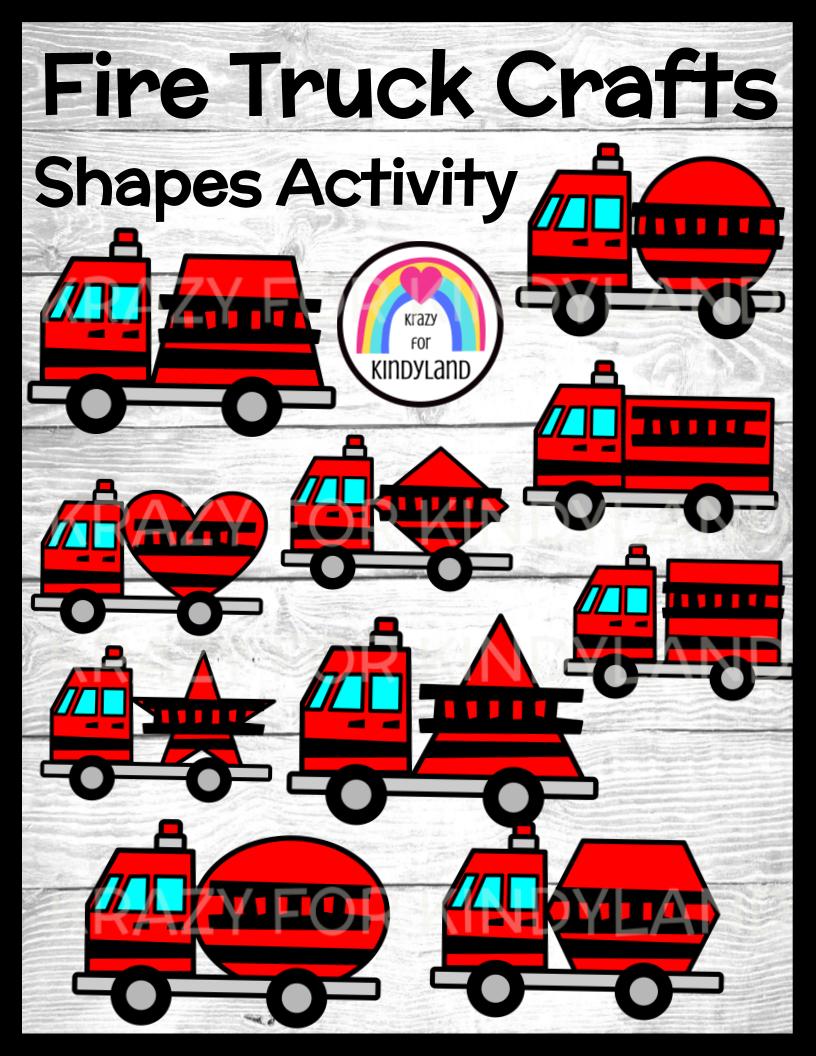 Fire truck shape craft