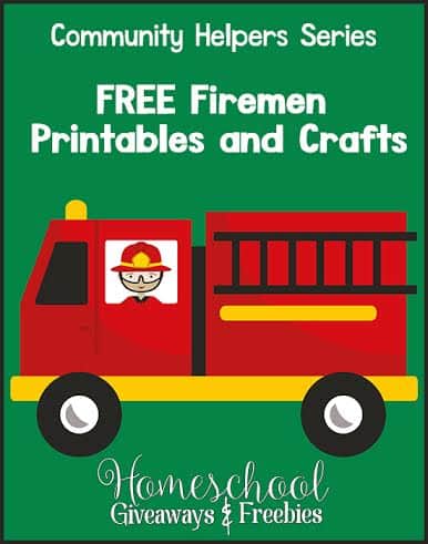 Munity helpers series free firemen printables and crafts