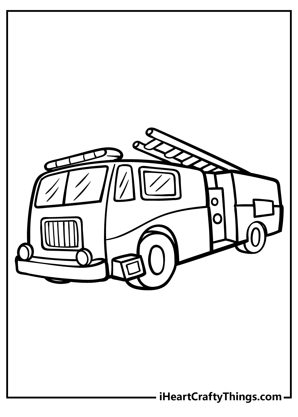 Fire truck coloring pages free printables