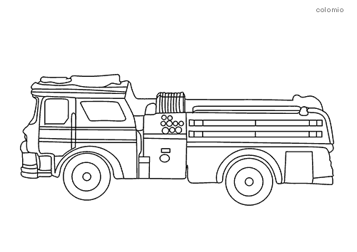 Fire trucks coloring pages free printable fire coloring sheets