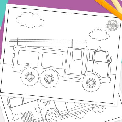 Free printable fire truck coloring pages kids activities blog