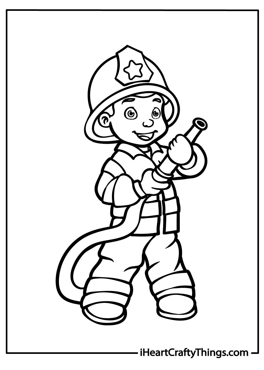 Fire department coloring pages free printables