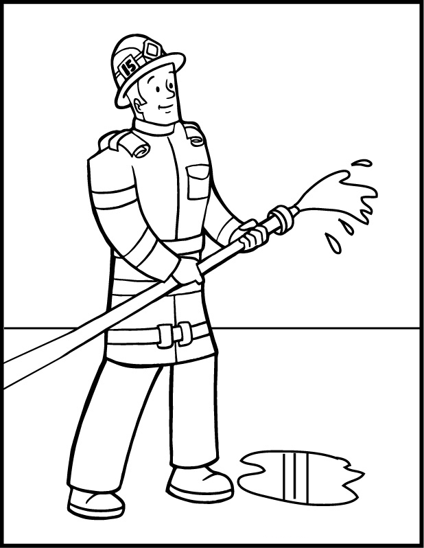 Coloring pages firefighter coloring pages photos