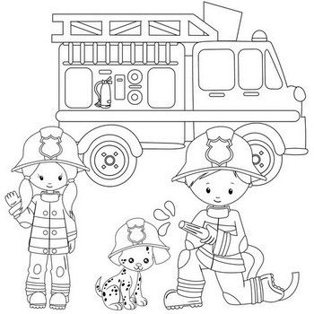 Firefighter coloring pages â color cute firemen fire trucks preschool coloring pages firetruck coloring page coloring pages
