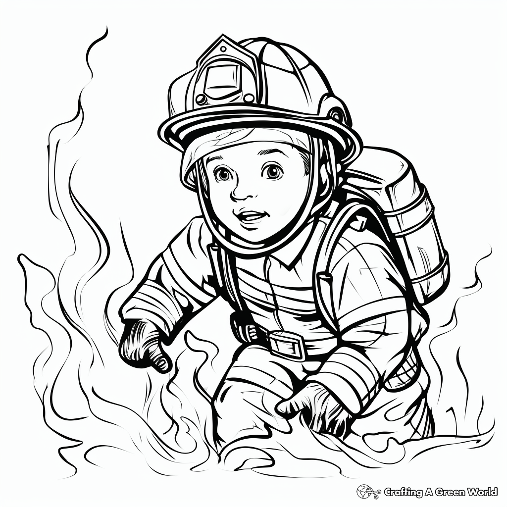 Fire coloring pages