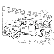 Firefighter coloring pages