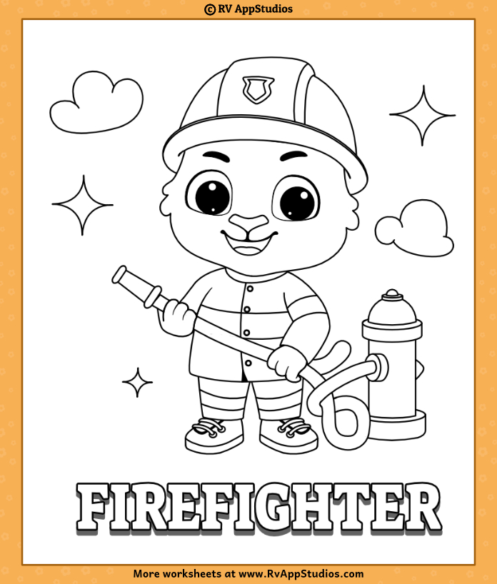 Fireman coloring pages to print printable firefighter