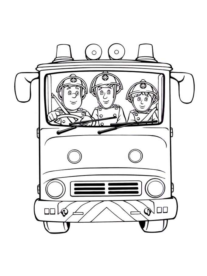 Free fireman sam drawing to download and color