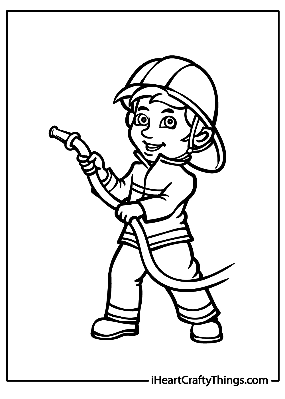 Fire department coloring pages free printables