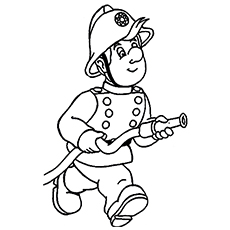 Firefighter coloring pages