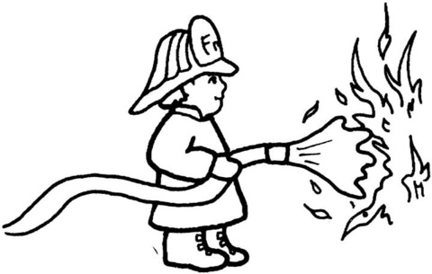 Coloring pages fireman coloring pages
