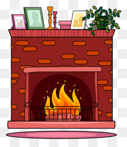 Brick fireplace png