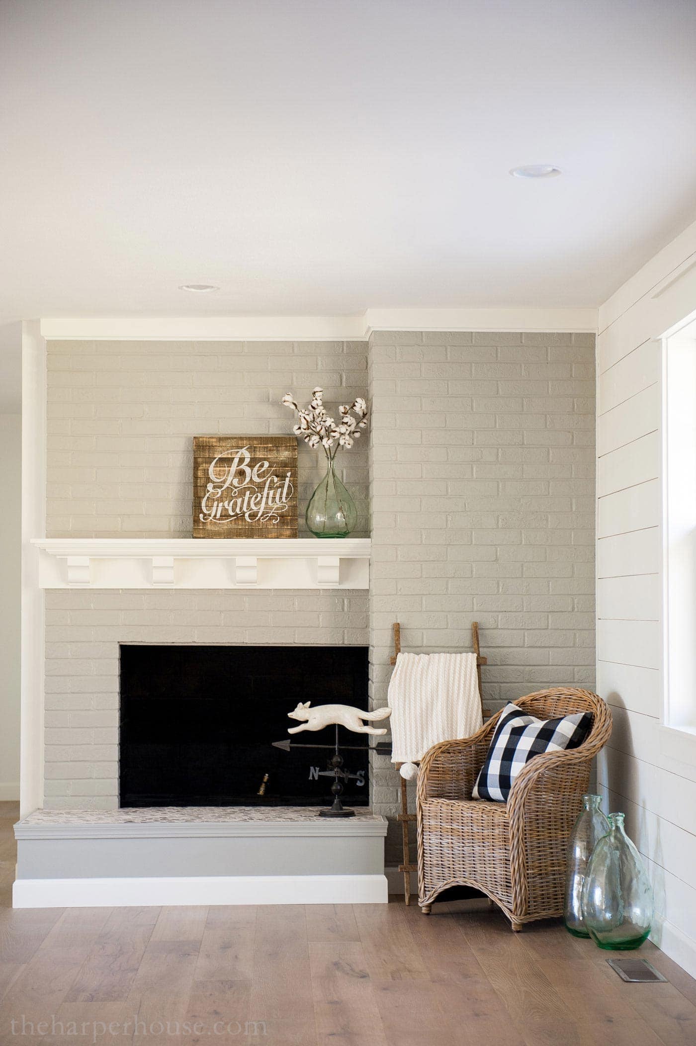 Brick fireplace makeover you wont believe the after the harper house