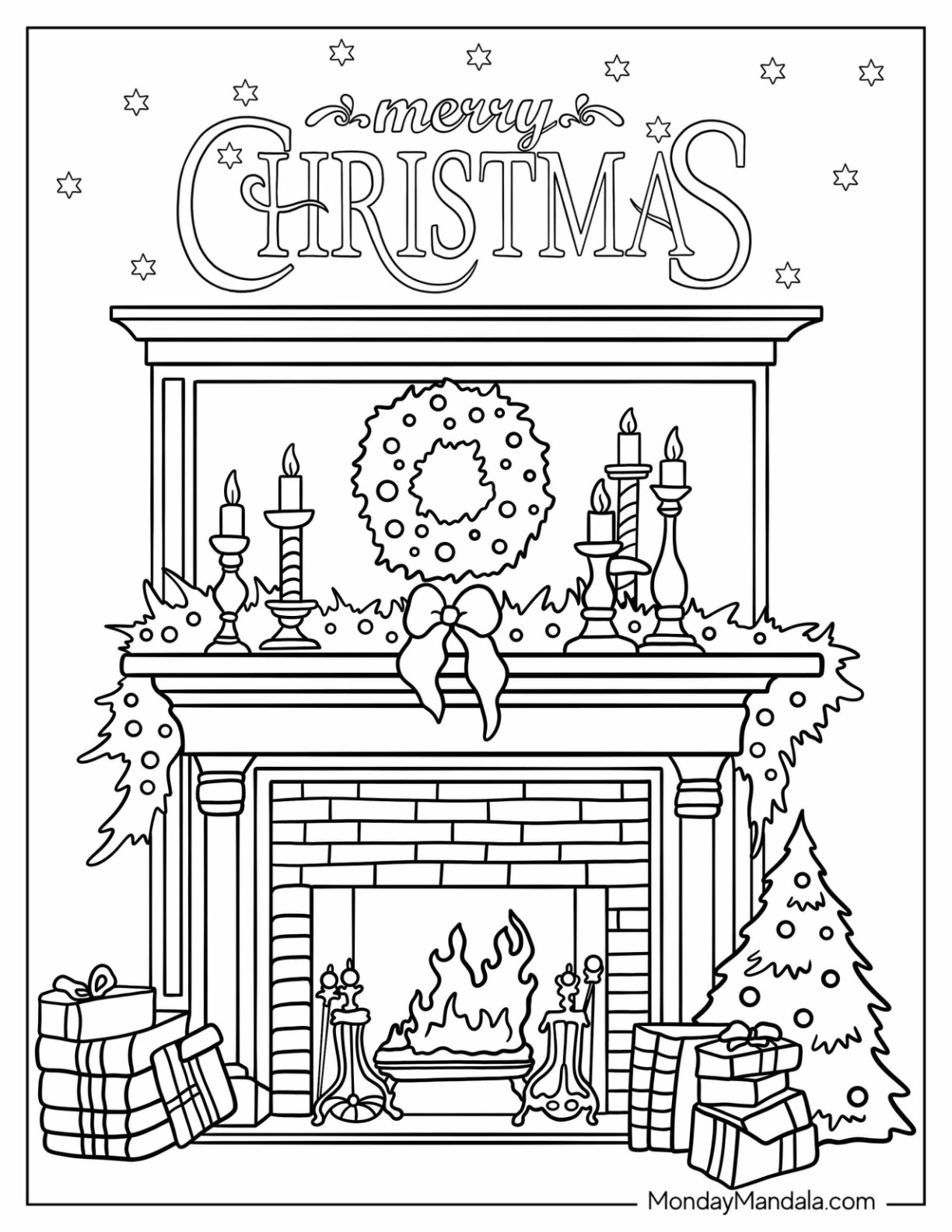 Christmas coloring pages for adults free printables