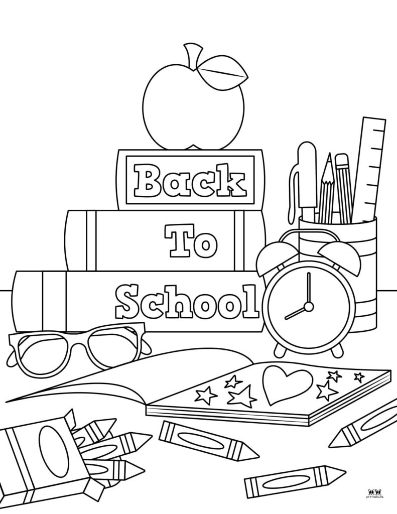 Back to school coloring pages