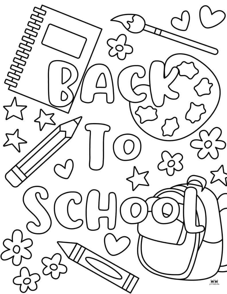 Back to school coloring pages