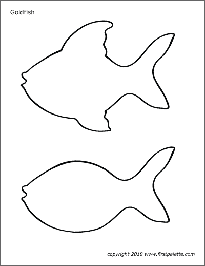 Goldfish template free printable templates coloring pages