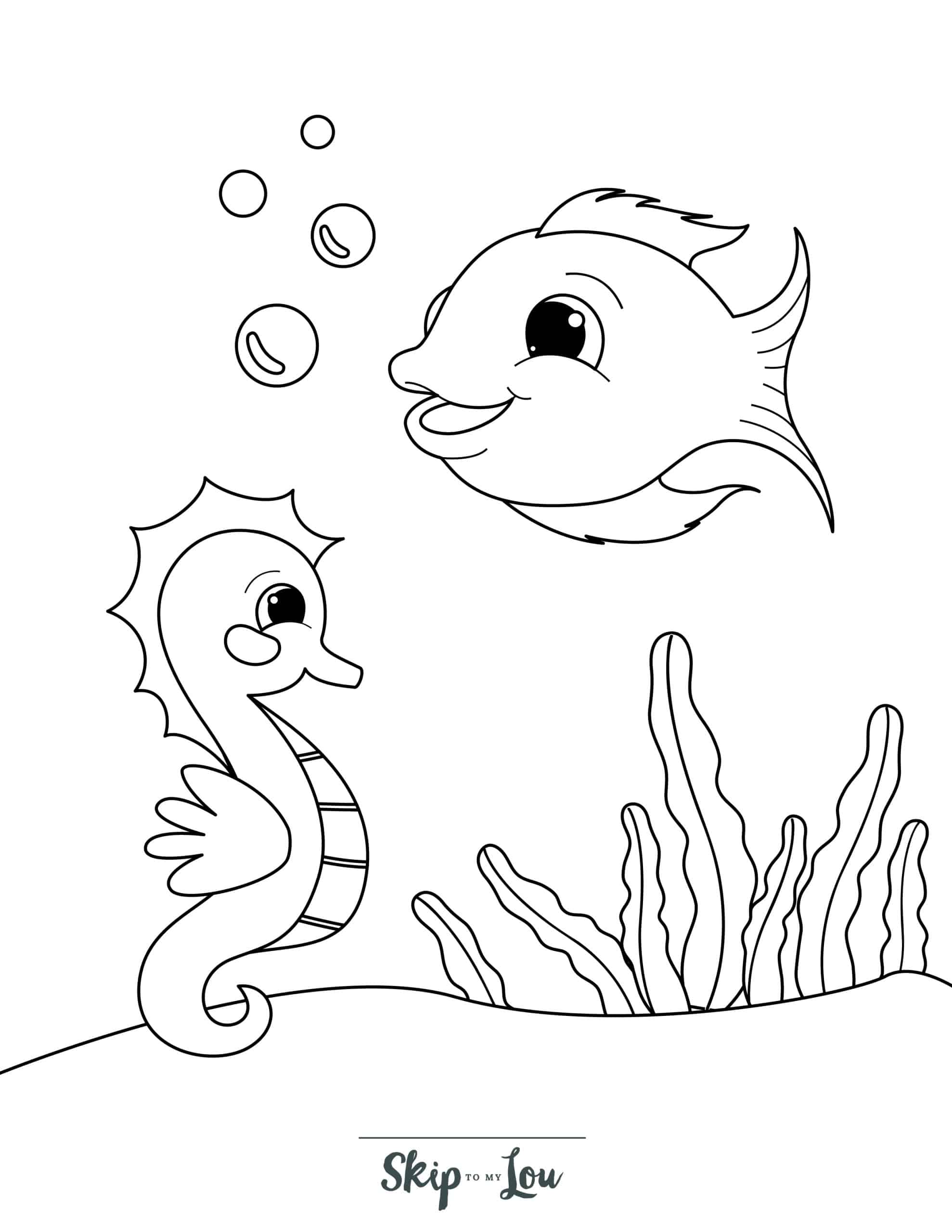 Free printable fish coloring pages skip to my lou