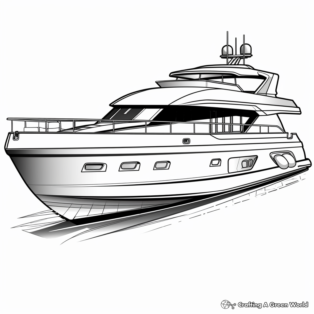 Fishing boat coloring pages