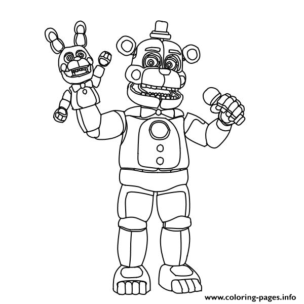 Fnaf freddy funtime coloring pages printable fnaf coloring pages monster coloring pages cartoon coloring pages