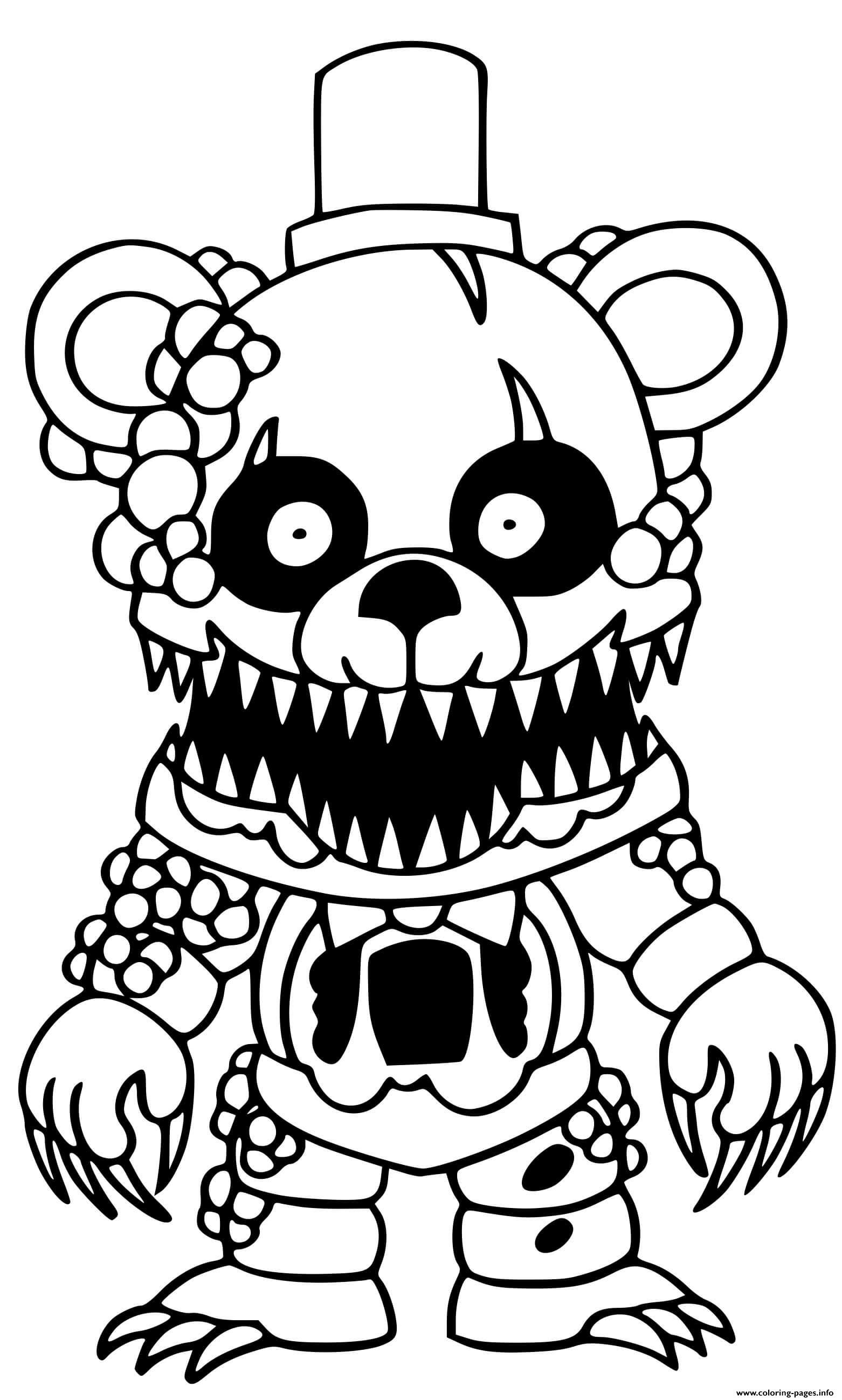 Freddy coloring page printable