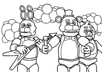 Free printable fnaf coloring pages