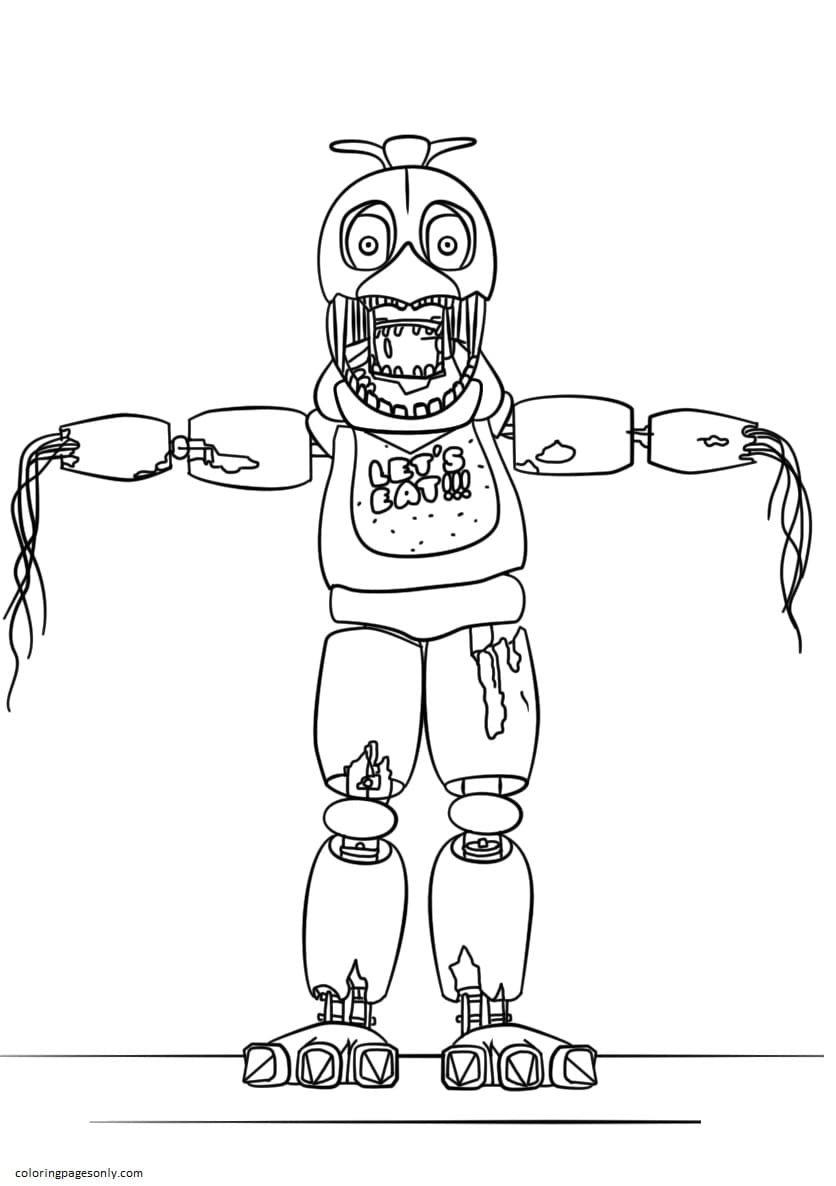 Five nights at freddys coloring pages printable for free download