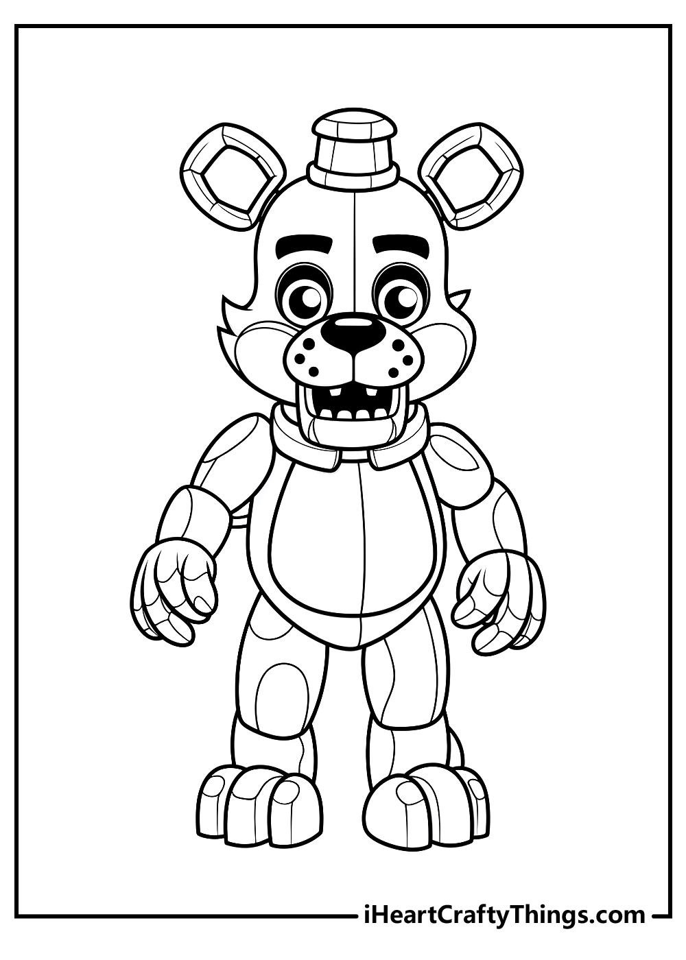 Five nights at freddys coloring pages free printables