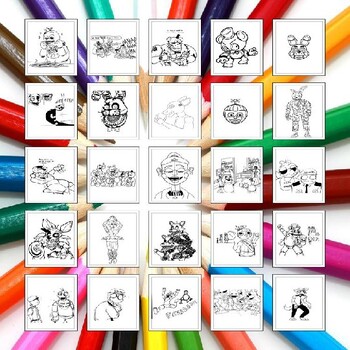 Dive into the world of five nights at freddys with our printable coloring pages