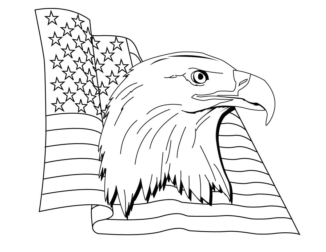 Flag day coloring pages