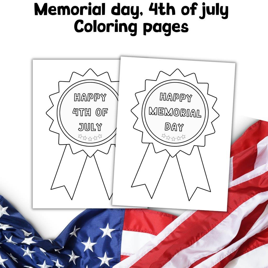 Memorial day coloring pages th of july usa patriotic made by teachers