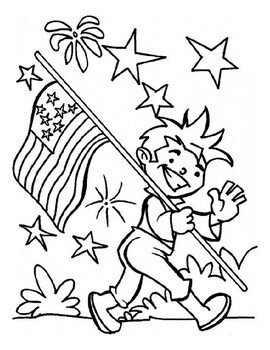 American flag coloring page flag day th july printable pages